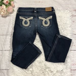 Big Star Liv Bootcut Distressed Embroidered Pocket Jeans